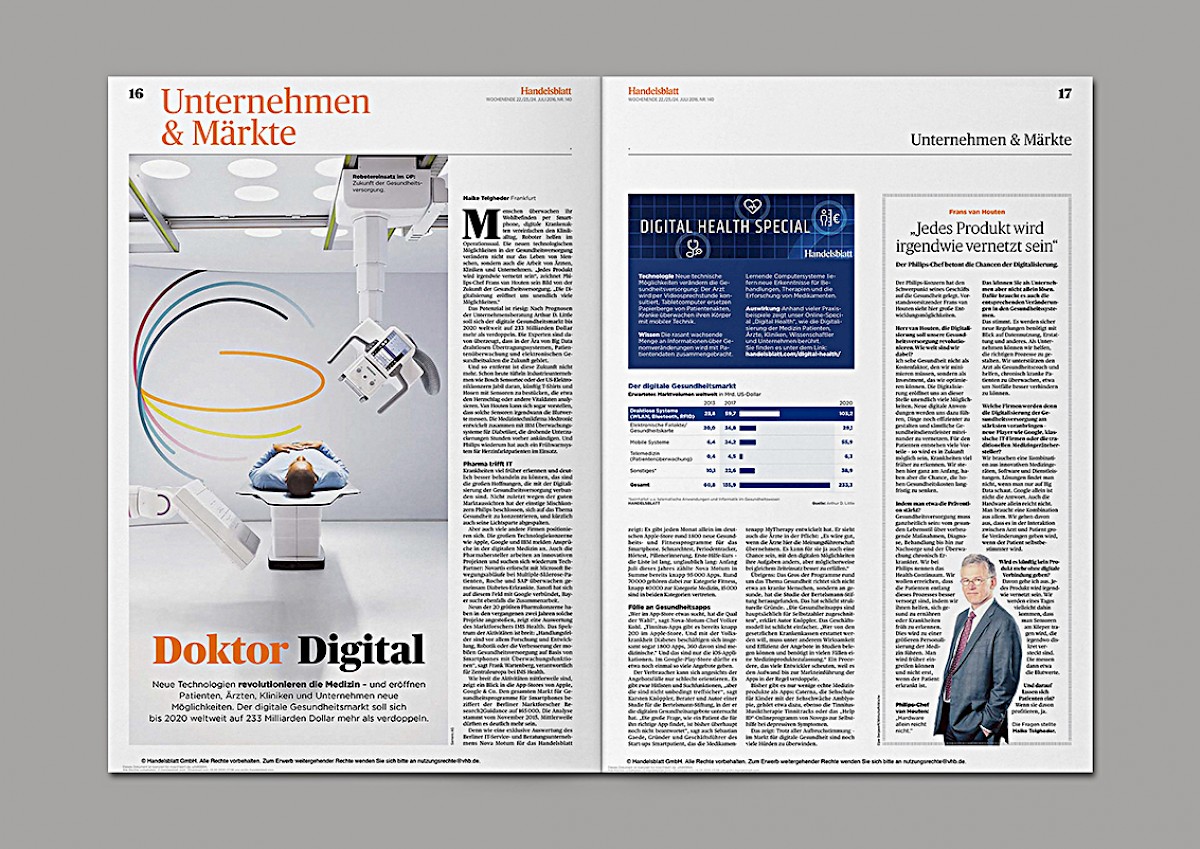 Fotos: Siemens AG (linke Seite), Eljee Bergwerff/WirtschaftsWoche (rechte Seite)